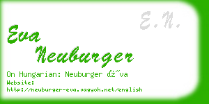 eva neuburger business card
